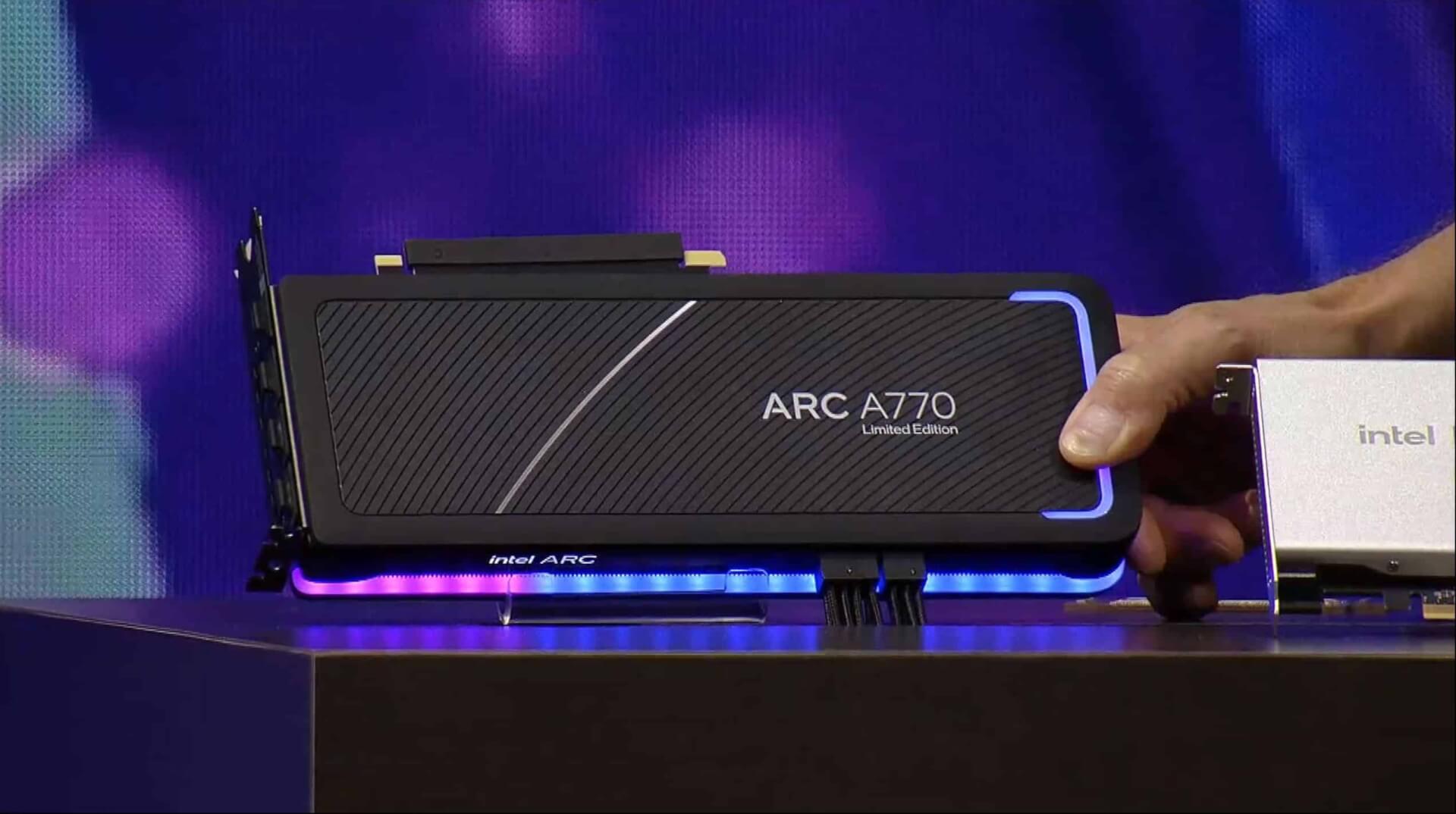 Intel: Arc A750 Beats Nvidia's RTX 3060, at Least on Newer Games